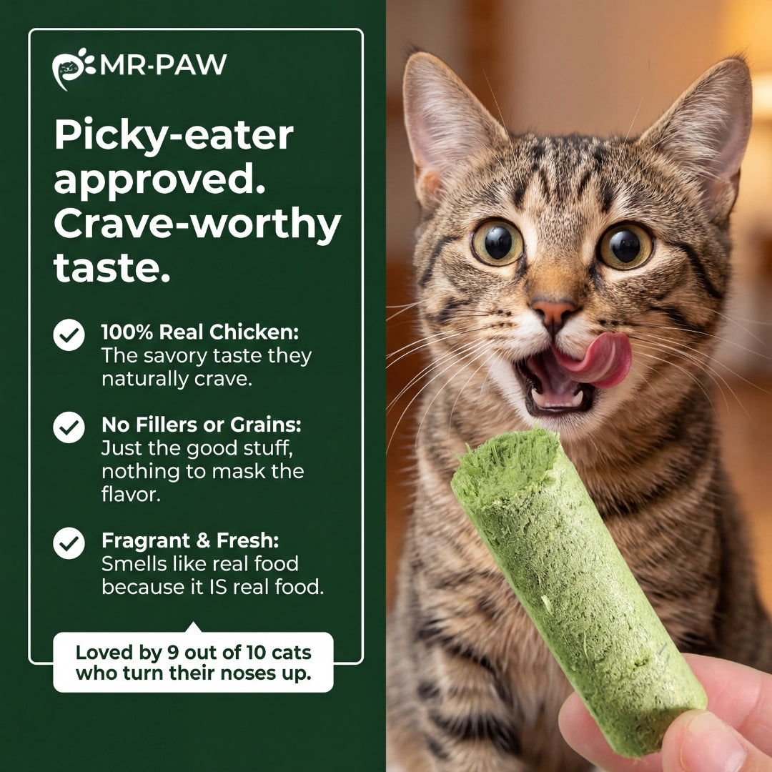 Cat Dental Sticks - Cleans Teeth. Ends Hairballs. Naturally.